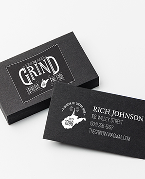 Black Grind WV Business Cards