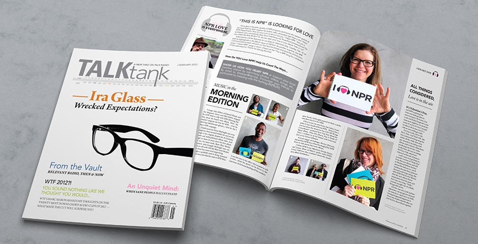 Talk Tank Magazine Cover & interior spread